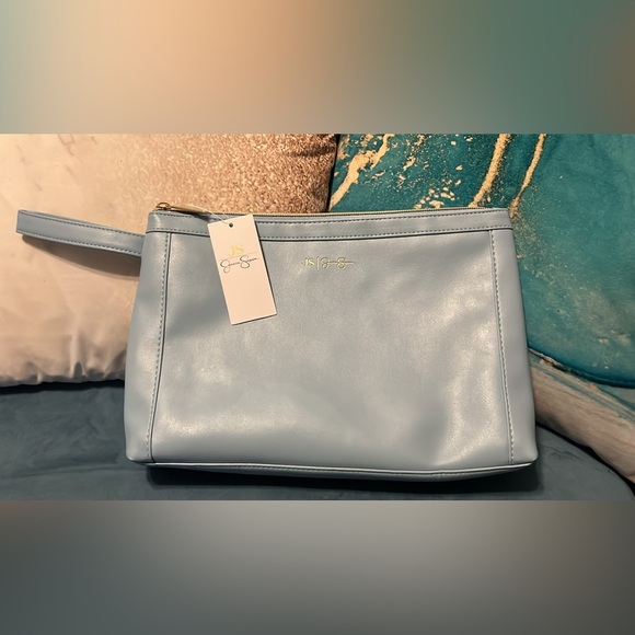 Jessica Simpson Baby Blue Large Clutch /Pouch - Picture 1 of 3